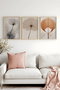 Wallity Huhu481 Pintura Decorativa en MDF con Marco (3 Piezas) 50 x 70 cm